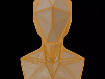 Geometric Human Bust Sculpture 3D print model