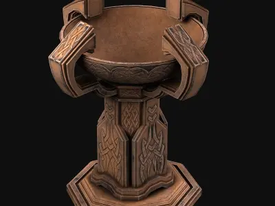 Fantasy candlestick 3D model