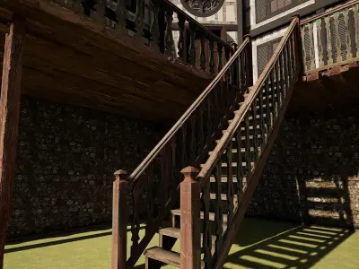 Medieval Fantasy House-Mansion-Manor-Hotel 3D model
