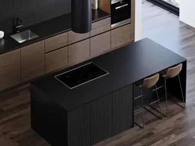 Modern kitchen 4 3D model