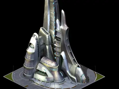 Future World - Robot Factory 04 3D model