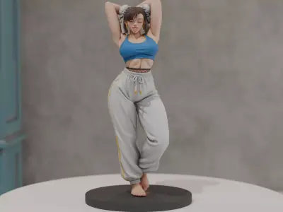 Chun-Li - Street Fighter 3D print model