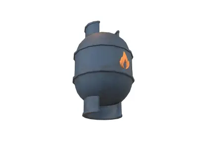 LPG Tank Icon V1 006 Low-poly 3D model