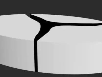 kintsugi coffee table 3D model