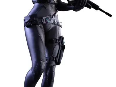 Motoko Kusanagi Ghost in the Machin 3D print model