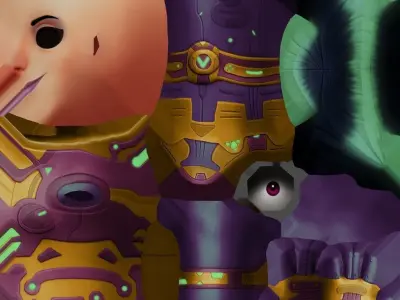 Cacee Scifi 3D model Low-poly 3D model