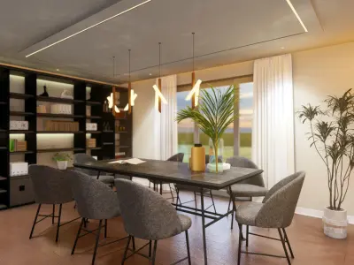 Full Furnished modern House 426 3D model