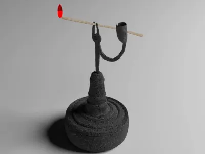 Holder for light splinter 3D model