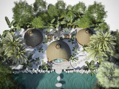 SPA NATURE - BAMBOO 3D model