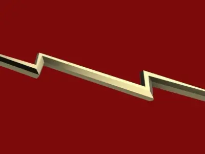 Thor Love and Thunder - Zeus lightning bolt 3D print model