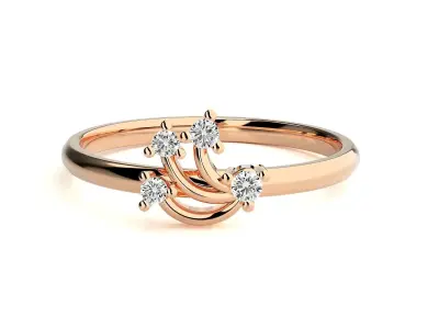 Women ring 3D print model 67