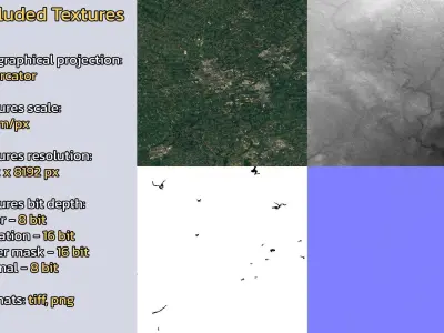 Kitchener Canada City Landscape 3D Model 3D model