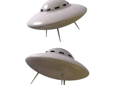 30 Realistic Flying Saucers 3D model