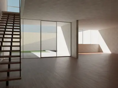 Modern House Low-poly 3D model