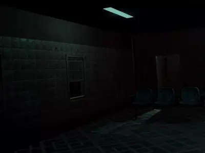 Modular interior horror design pack Low-poly 3D model