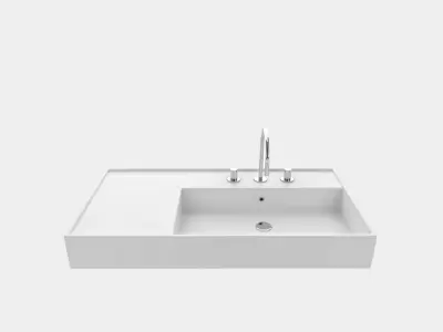 Washbasin with faucet 3D model