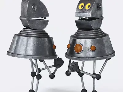 The Mystery of the Third Planet Robot 3D model