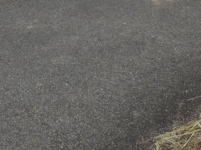 real asphalt road - 21meter and lowpoly Low-poly 3D model