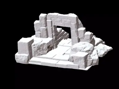 Ancient Gate for 3D Printing 3D print model