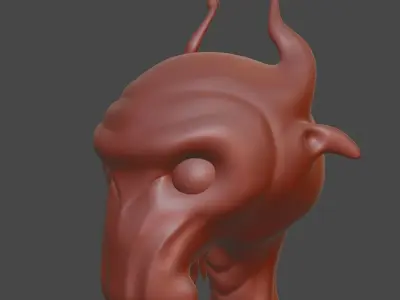 Alien Head Sculpt  Free 3D model