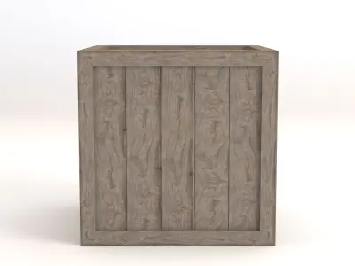 Wooden Box 3D model