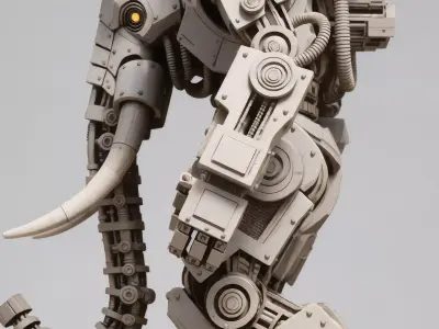 Model AI Generative Robot Elephan 3D model