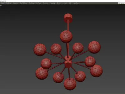 KARRINGTON CHANDELIER Low-poly 3D model