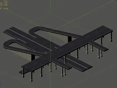 City Road - Overpass 02 3D model