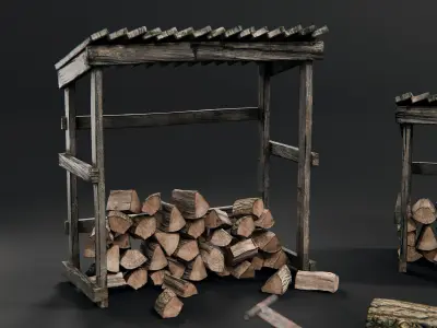 Firewood Asset Pack 3D model
