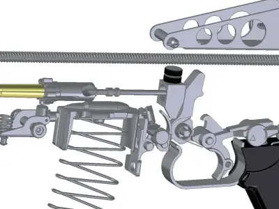 Stoner 63 carbine 3D model