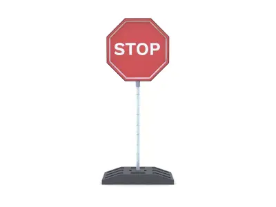 Street Sign 02 3D model