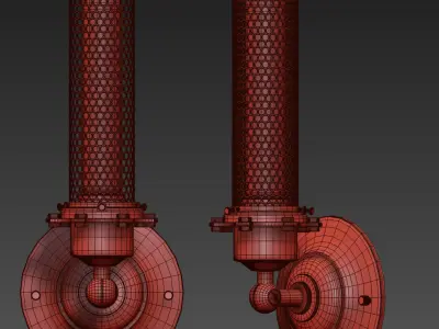 EDISON PERFORATED METAL SCONCE 3D model