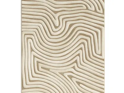 Villa Tani Rug in Beige 3D model