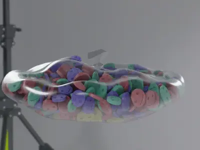 Large Ecstasy Bag  Low-poly 3D model