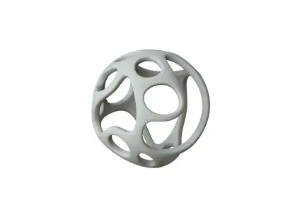 SciFi Cube Object No 43432 Low Poly Shape Texture