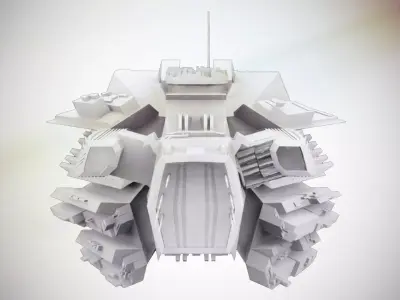 Sci-Fi Spaceship  The Deliverance 3D model