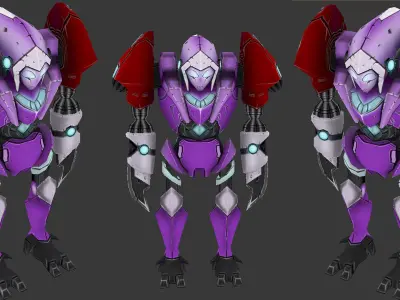 Robots Prowel Low-poly 3D model