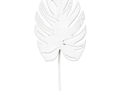 Lampshade in the form of a monstera leaf 3D model