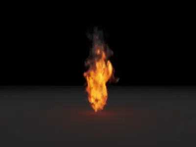 Flame vdb 3D model
