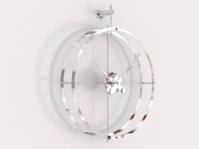 2 Puntos circular wall clock 3D model