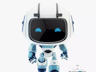 Lovely robot - friendly toy companion  3D model