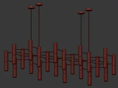 Pendant lamp Ike Suspension 22 3D model