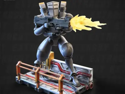 Robot Suit Type 303 Static SetB 100mm and 32mm 3D print model