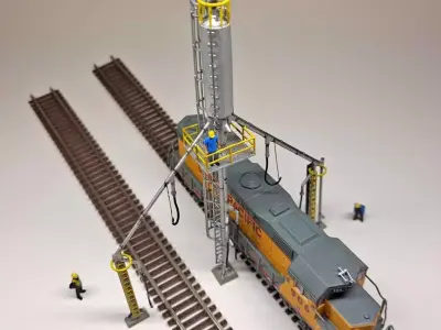 N Scale Sanding Tower v2 3D print model