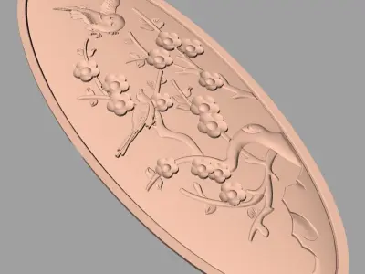 European furniture 3D relief models for CNC wood engraving E239 3D model