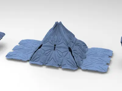 Art Deco Archon pyramid 2 3D model