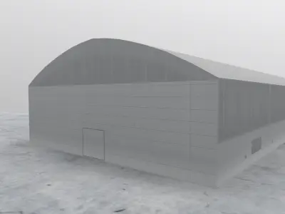 EGCC Concorde Visitors Center Low-poly 3D model