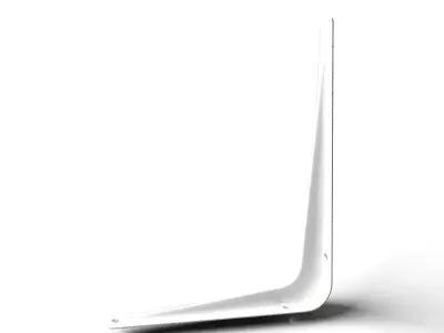 Industrial Reinforced Steel Shelf Bracket 3 color 3D model