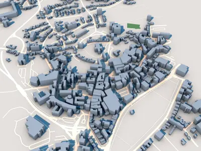 Armagh City in Northern Ireland  3D model