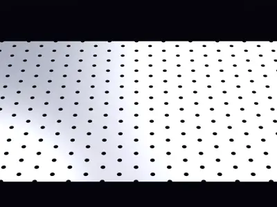 Perforated panel with 6 percent opening 25O92 3D model